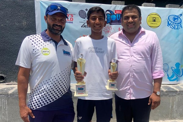 Vishwajeet Sanas from Std 9E participated in All India Ranking super series tournaments and secured winner-position in singles and Runner up in doubles matches for lawn tennis.