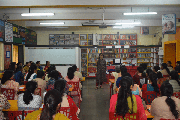 Workshop on Creating Cyber Safe Learning Spaces by Ms Kalyani Gokhale was conducted for the teachers at KHSG.