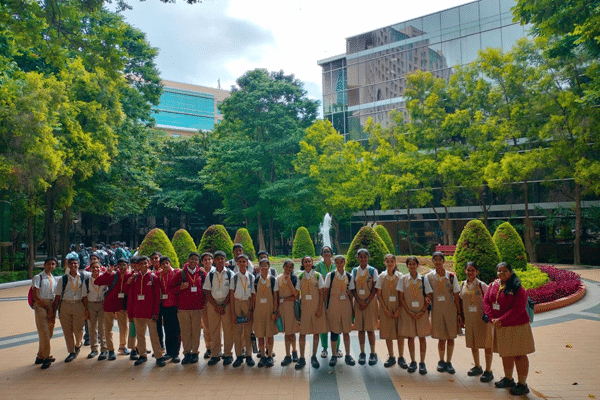 As part of Infosys-Catch Them Young program, 24 students from our school participated in the entrance test held at Infosys, Hinjewadi.