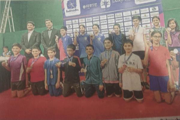Urvi Kalbhor and Manva Mahajan won silver medal in badminton doubles.