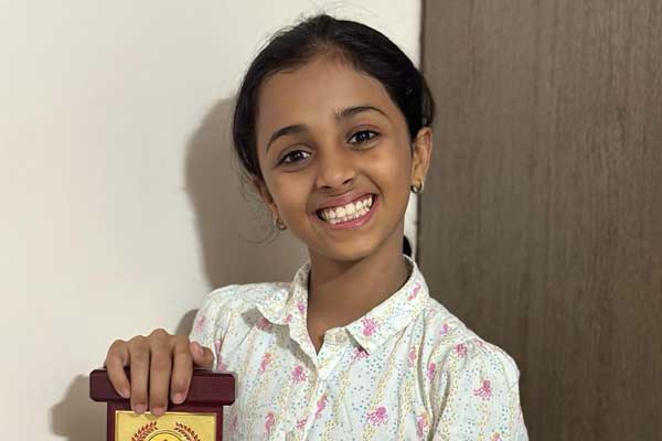 Maitree Sarnobat has bagged 2nd prize in the state level Nirtya Malhar competition in classical solo category.