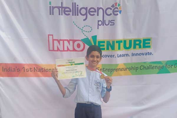 Raghav Khandelwal received a Gold medal in national level Innoventure competition.