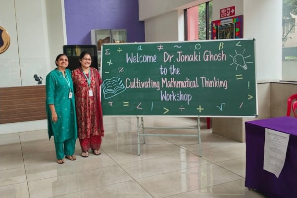 Teachers attended workshops on education reform, active learning, and math thinking.