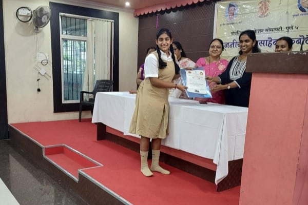 Shaurya from grade 5–7 category secures fourth place in Sanskrit competition.