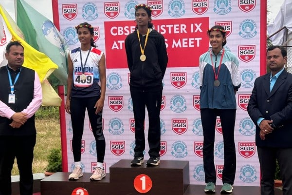 Shirin excels in athletics, securing bronze in U17 high jump at Kolhapur.