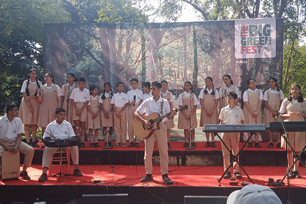 Students experienced Bhagavad Gita teachings through interactive Gita Mela, connecting spiritual wisdom with everyday life joyfully.