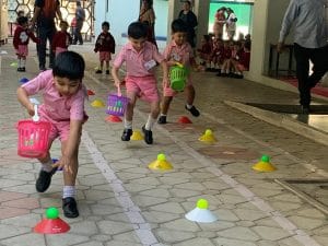 Nursery games and activities happening at KHSPP Kothrud Pune
