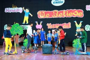 KG students are performing One-act plays with the sheer confidence in the festival of ‘We believe.’