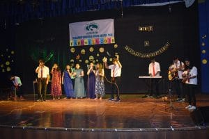 Best Junior College Pune students performed music in the orchestra for the gathering.